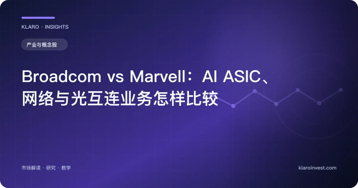 Broadcom vs Marvell：AI ASIC、网络与光互连业务怎样比较 — 文章封面