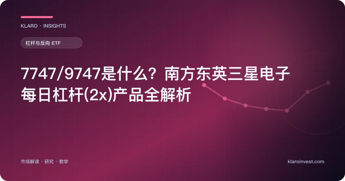 7747/9747是什么？南方东英三星电子每日杠杆(2x)产品全解析 — 文章封面