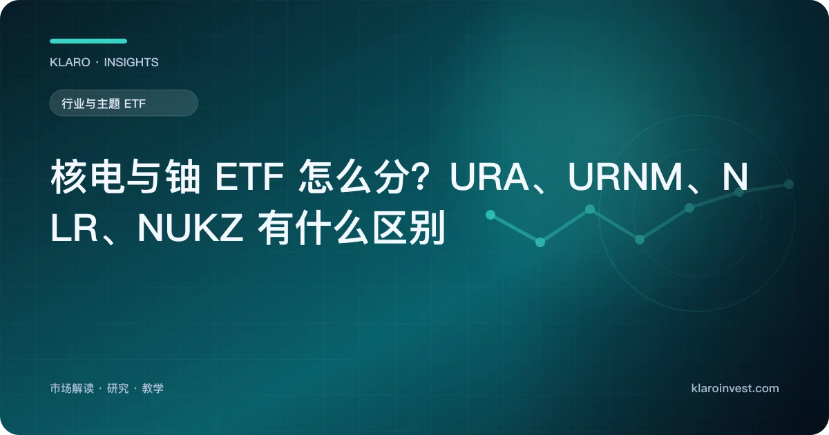 核电与铀 ETF 怎么分？URA、URNM、NLR、NUKZ 有什么区别 — 文章封面