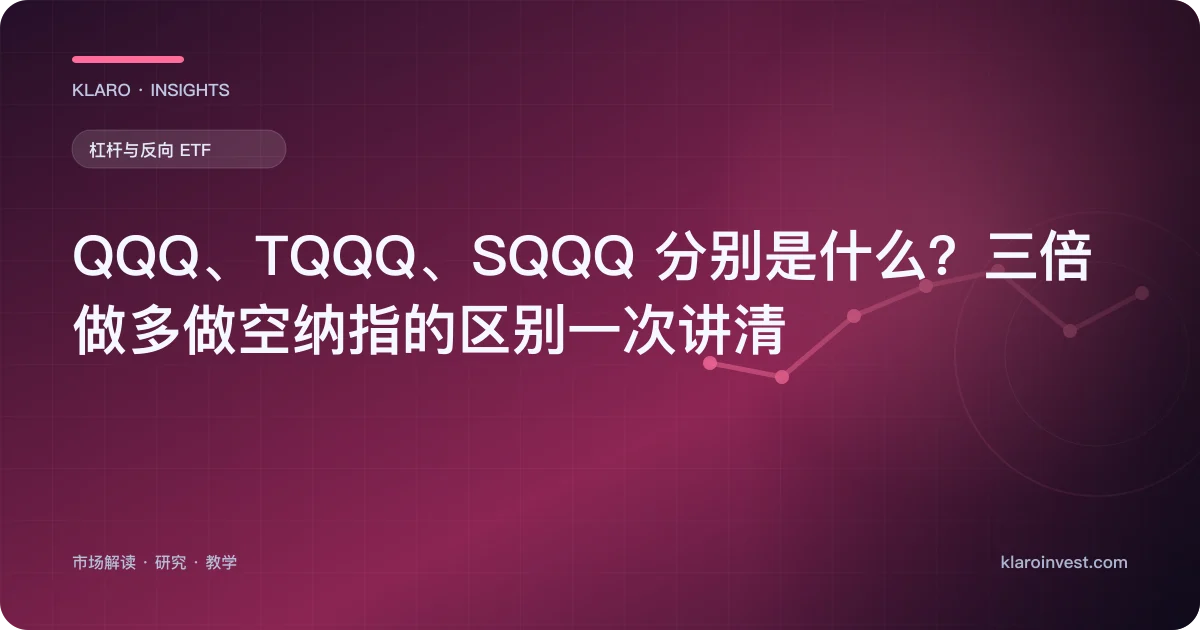 QQQ、TQQQ、SQQQ 分别是什么？三倍做多做空纳指的区别一次讲清 — 文章封面