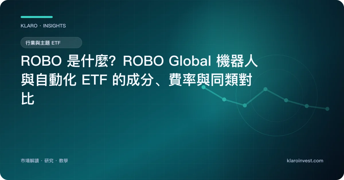 ROBO 是什麼？ROBO Global 機器人與自動化 ETF 的成分、費率與同類對比 — 文章封面