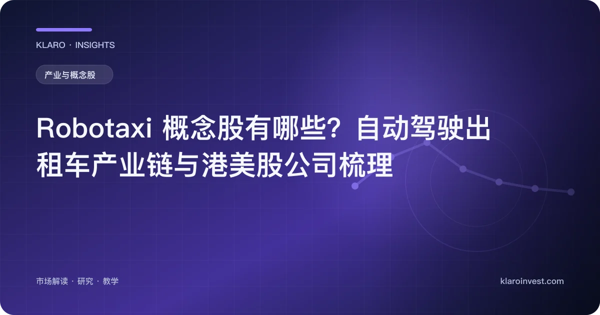 Robotaxi 概念股有哪些？自动驾驶出租车产业链与港美股公司梳理 — 文章封面