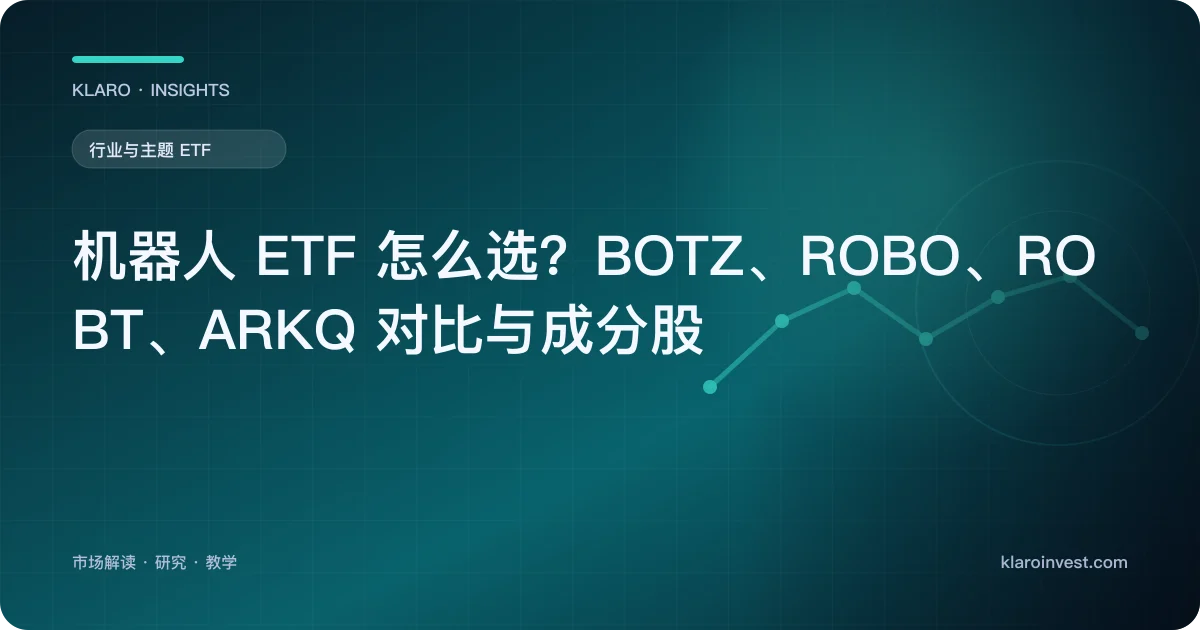 机器人 ETF 怎么选？BOTZ、ROBO、ROBT、ARKQ 对比与成分股 — 文章封面