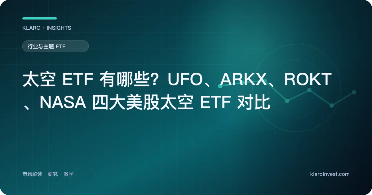 太空 ETF 有哪些？UFO、ARKX、ROKT、NASA 四大美股太空 ETF 对比 — 文章封面