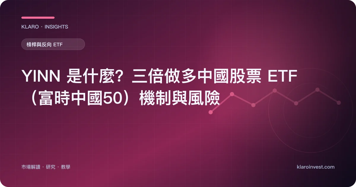 YINN 是什麼？三倍做多中國股票 ETF（富時中國50）機制與風險 — 文章封面