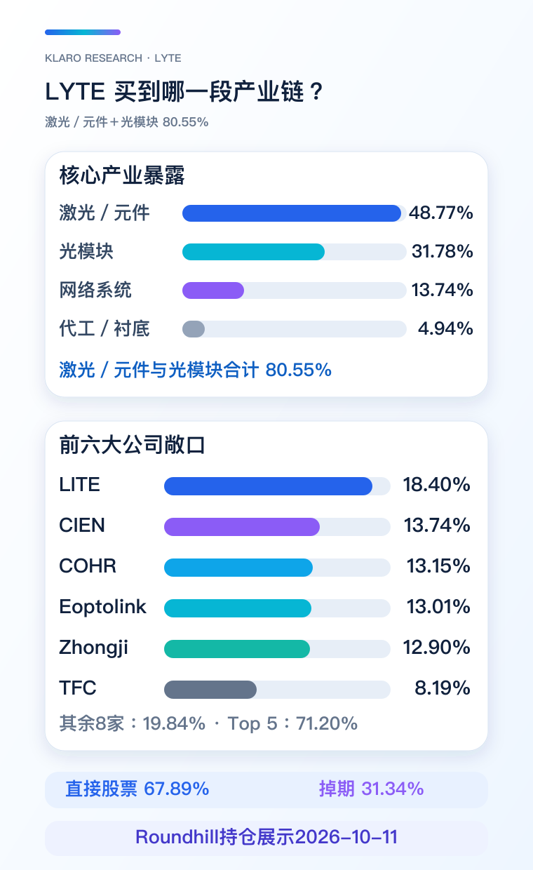 LYTE当前持仓与工具分工手机版