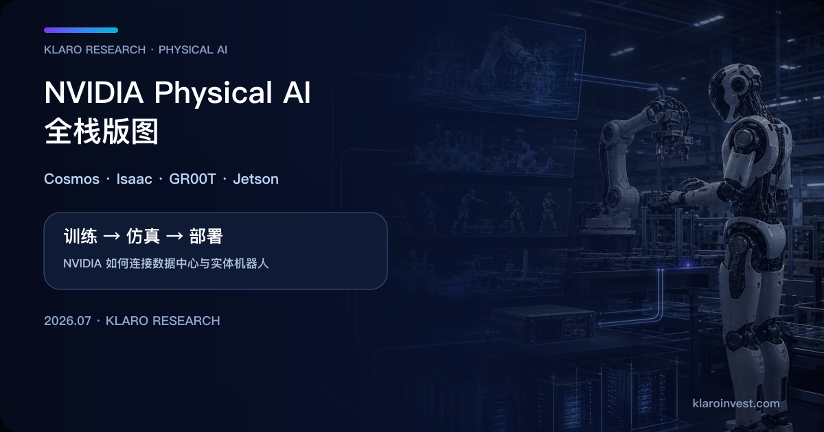 从数据中心、数码孪生仿真到工业机器人部署的 NVIDIA Physical AI 全栈研究视觉