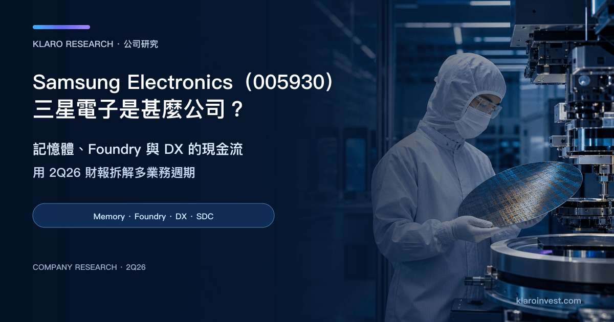 韓國半導體潔淨室內檢查晶圓，背景可見先進製造設備